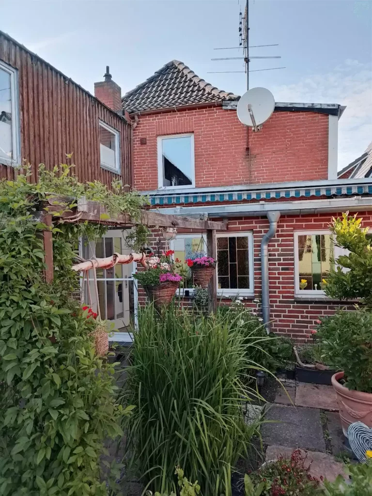 Hintere Hausansicht